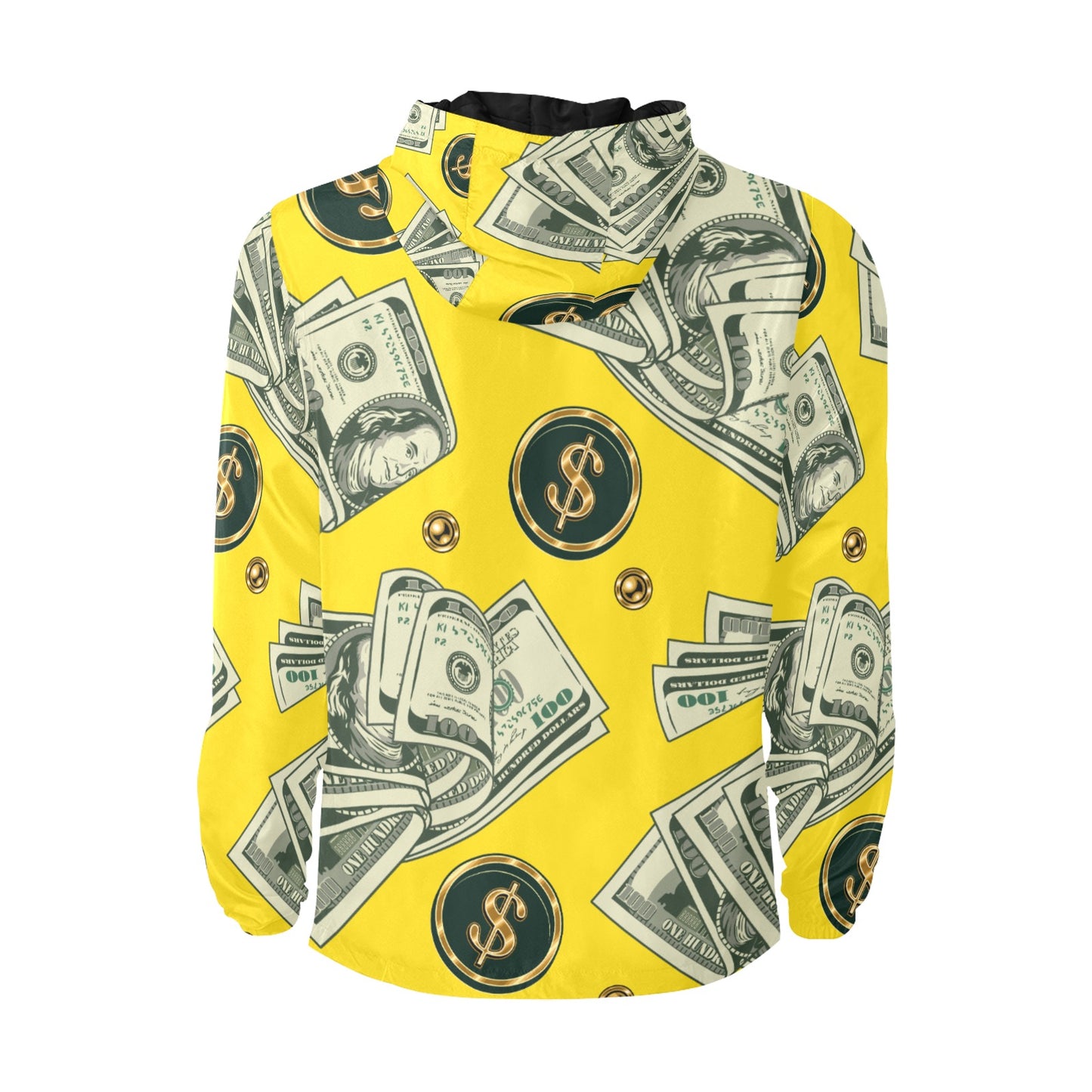Men's All Over Print Quilted Windbreaker(Model H35)
