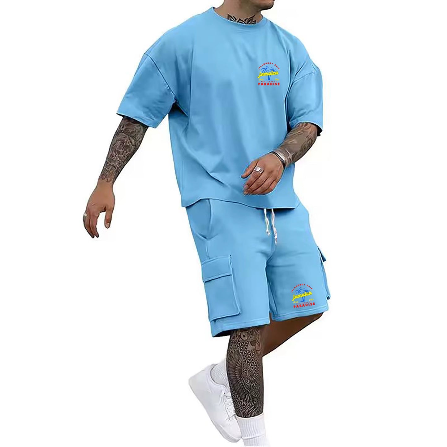 Men’s cargo shorts set