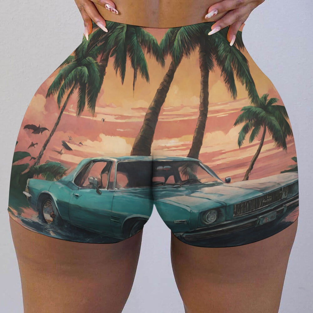 Graphic, biker shorts